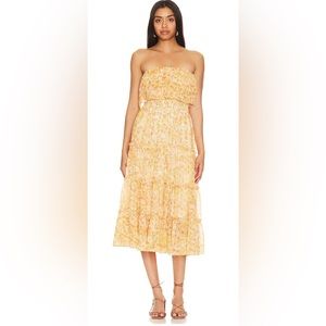 1. State Strapless Maxi Floral Dress